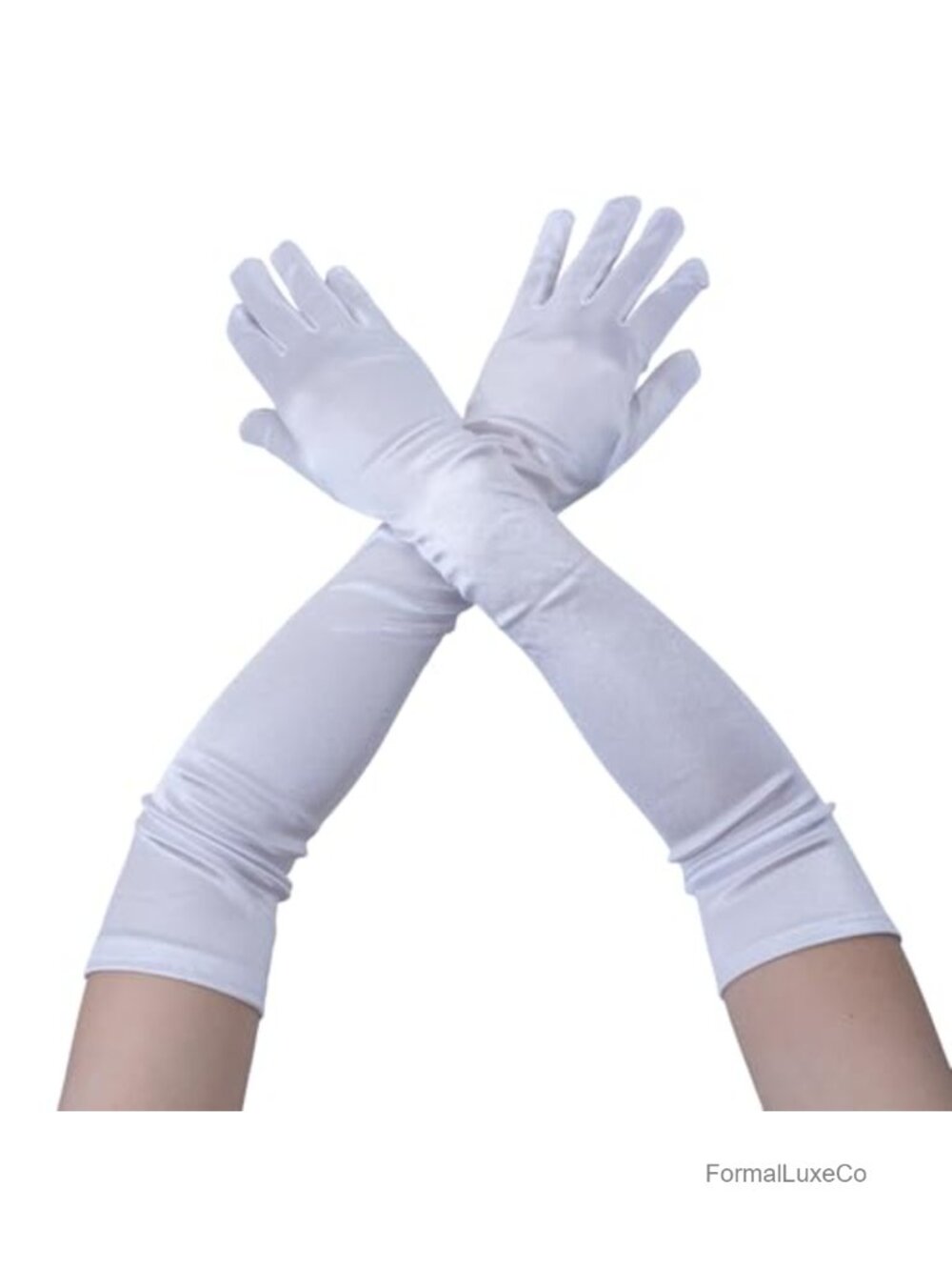 Opera Satin Gloves Elbow Length 1920s Style Evening Wedding Costume Accessory